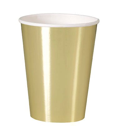 12oz Cup Gold Foil - Party Supplies