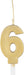 Gold Number 6 Sparkler Candle - Party Supplies