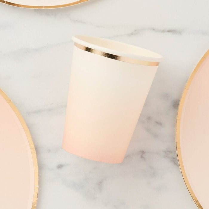 Gold Ombre Paper Cups | 8ct - Zurchers