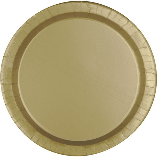 Gold Paper Plates 7" | 50ct