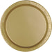 50ct 10in Paper Plate Gold - Party Supplies