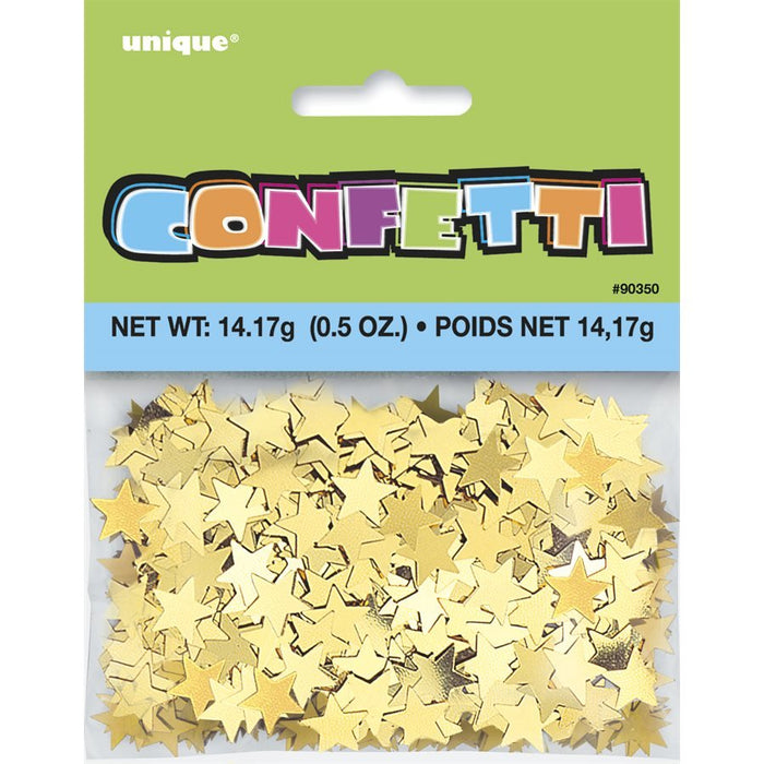0.5oz Gold Stars Confetti - Party Supplies