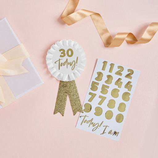 Gold Today I Am Birthday Badge | 1ct