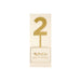 Gold Acrylic Number Cake Topper Party Pick No. 2 - Zurchers