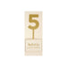 Gold Acrylic Number Cake Topper Party Pick No. 5 - Zurchers