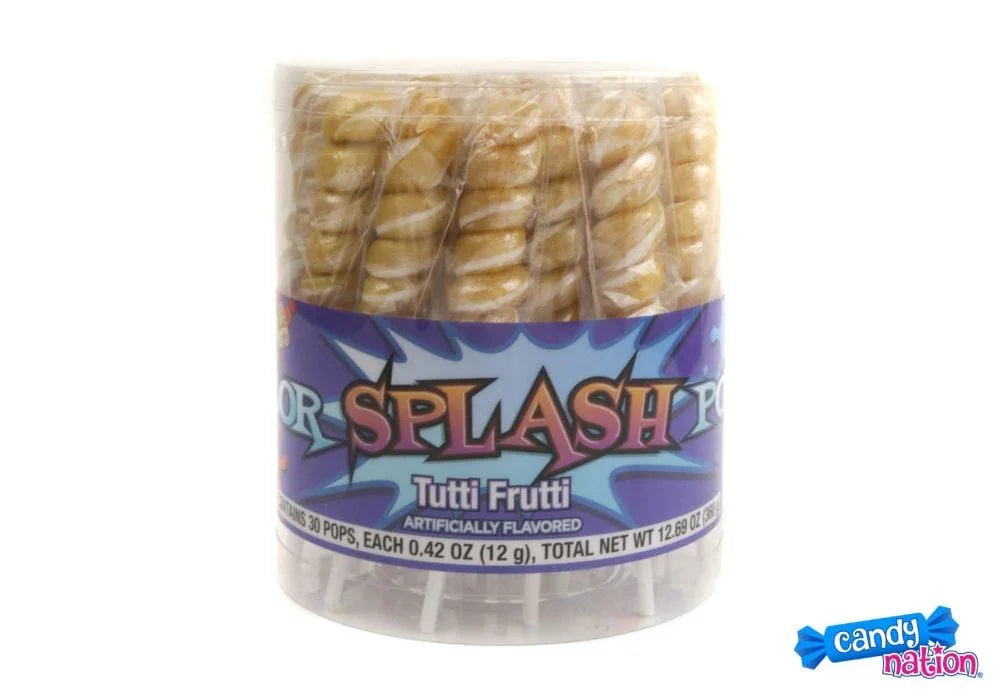 Gold Color Splash Tutti Frutti Lollipops | 30ct - Zurchers
