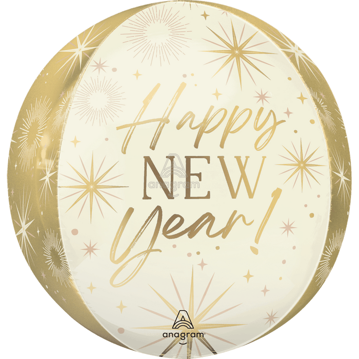 GOLDEN SOIREE HAPPY NEW YEAR ORBZ 16" | 1CT - Zurchers