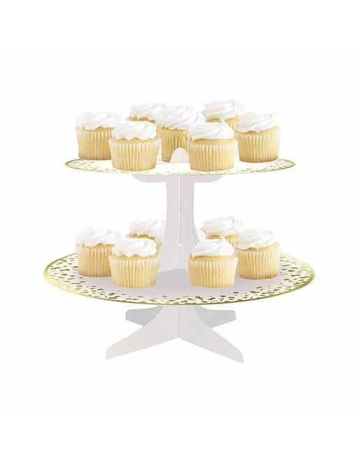 Gold Foil CupCake Stand 12.25" | 1ct - Zurchers