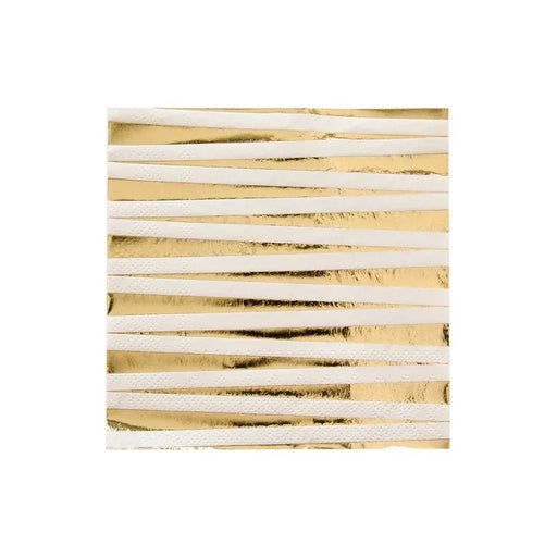 Gold Foil Dapple Cocktail Napkins 5" | 20ct - Zurchers
