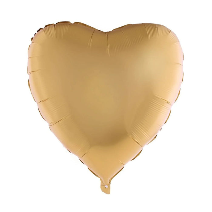 Gold Heart SuperShape Satin Mylar Balloon 30" | 1 ct - Zurchers