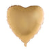 Gold Heart SuperShape Satin Mylar Balloon 30" | 1 ct - Zurchers
