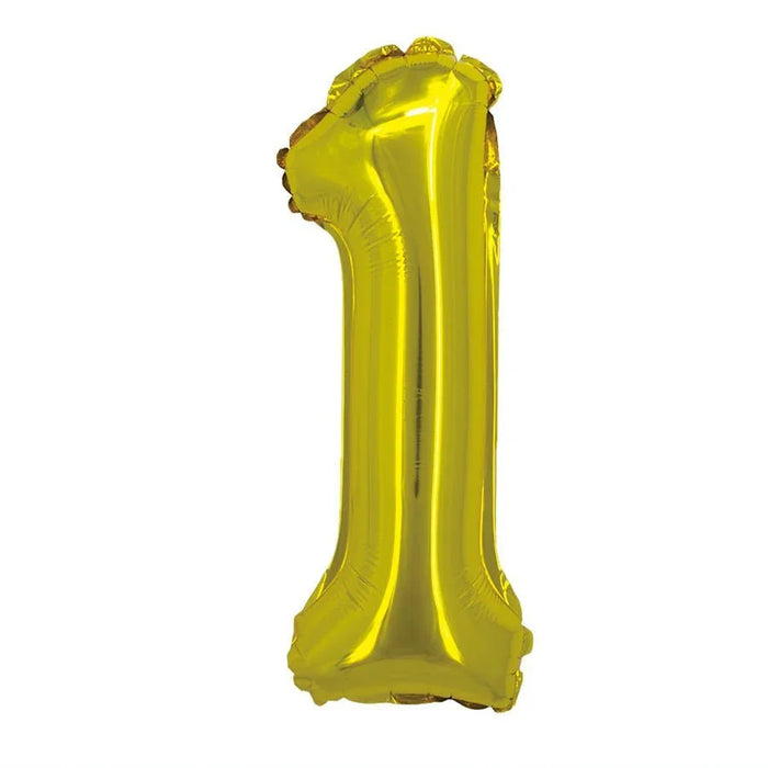 Gold Jumbo Number Balloons 34" - Zurchers