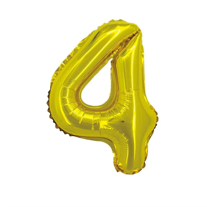 Gold Jumbo Number Balloons 34" - Zurchers