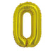 Air Filled Gold Number Balloons 16" | 1 ct - Zurchers