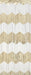 Gold/White Scallop Fringe Door Curtain - Party Supplies