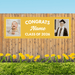 Grad in Color Congrats Custom Banner Name and 2 Photos 2'x 6' | 1 ct - Zurchers