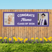 Grad in Color Congrats Custom Banner Name and 2 Photos 2'x 6' | 1 ct - Zurchers