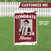 Grad In Color Congrats Custom Image & Name Yard Sign 24"x36" | 1ct - Zurchers