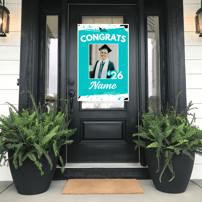 Grad in Color Congrats Customized Door Banner 24"x36" | 1ct - Zurchers