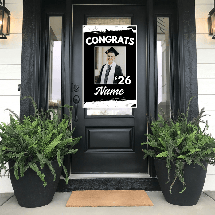 Grad in Color Congrats Customized Door Banner 24"x36" | 1ct - Zurchers