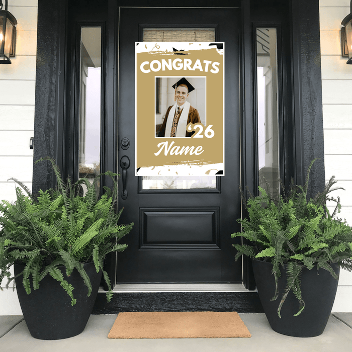 Grad in Color Congrats Customized Door Banner 24"x36" | 1ct - Zurchers