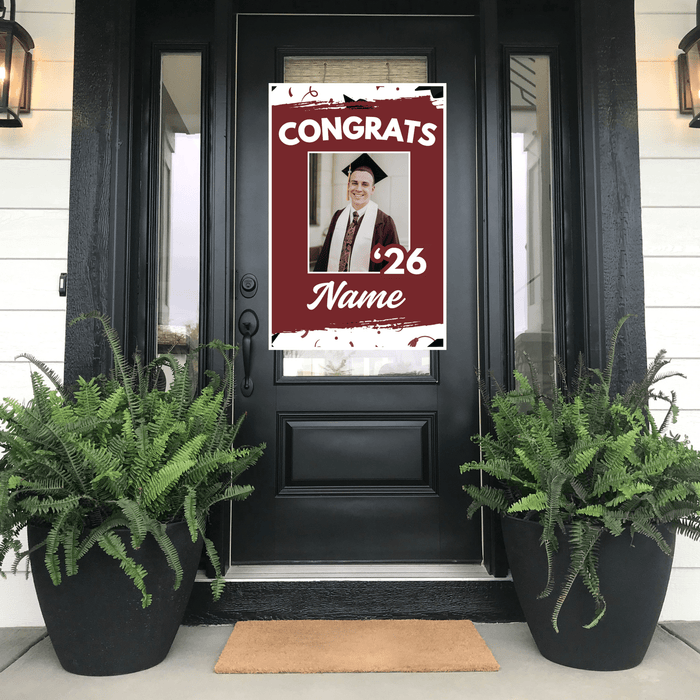 Grad in Color Congrats Customized Door Banner 24"x36" | 1ct - Zurchers