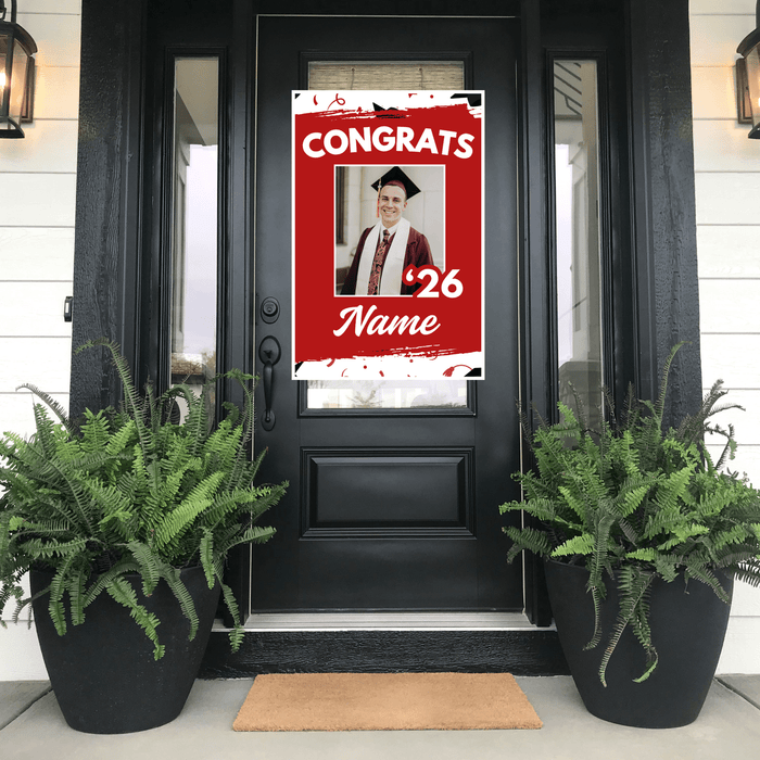 Grad in Color Congrats Customized Door Banner 24"x36" | 1ct - Zurchers
