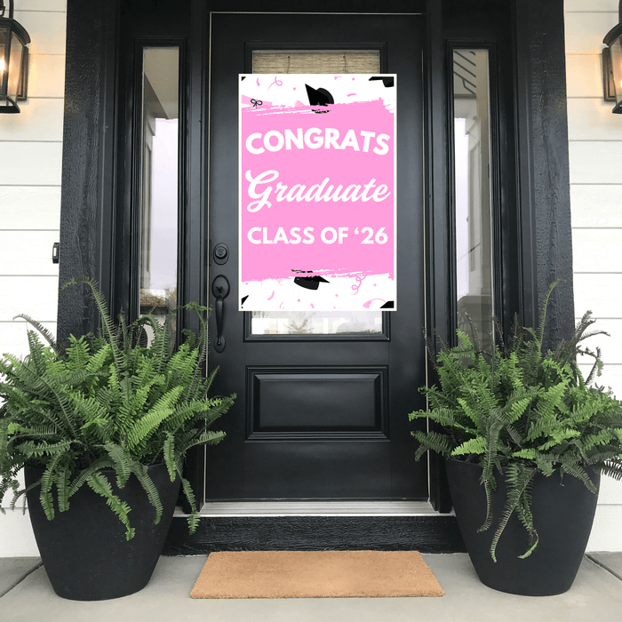 Grad In Color Congrats Graduate Door Banner 24"x36" | 1ct - Zurchers