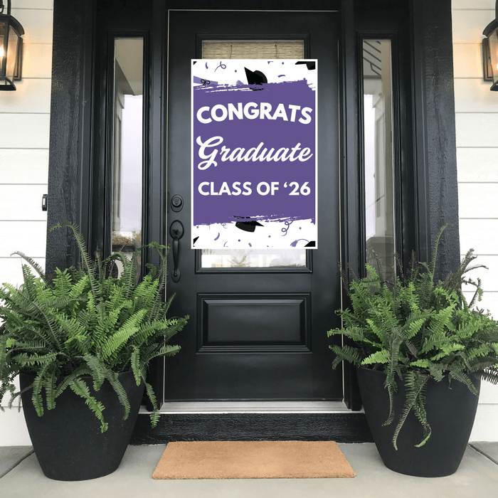 Grad In Color Congrats Graduate Door Banner 24"x36" | 1ct - Zurchers