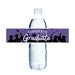 Graduation Congrats Grad Water Bottle Labels | 12 ct Purple