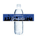 Graduation Congrats Grad Water Bottle Labels | 12 ct Blue