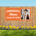 Grad in Color Custom Congrats Banner Name and Photo 2'x4' | 1ct - Zurchers