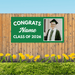 Grad in Color Custom Congrats Banner Name and Photo 2'x4' | 1ct - Zurchers