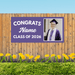 Grad in Color Custom Congrats Banner Name and Photo 2'x4' | 1ct - Zurchers