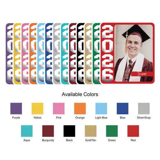 Grad in Color Custom Hand Fans | 6ct
