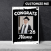Grad In Color Gongrats Custom Foam Sign Name and Photo 24"x36" | 1ct - Zurchers