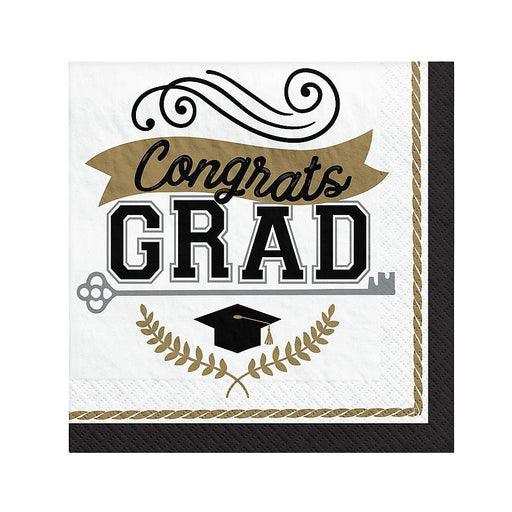 Graduation Achievement is Key Beverage Napkins | 100ct