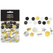 Graduation Black/Gold/Silver Giant Confetti | 48 pcs