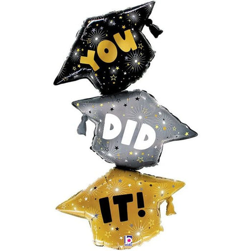 Graduation Cap Trio Supershape Balloon 38" | 1ct