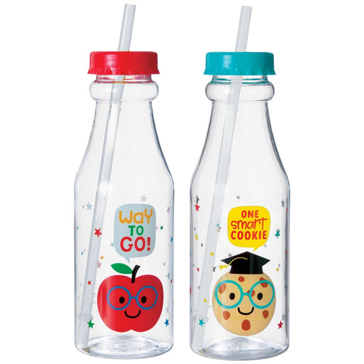 Graduation Fun Plastic Bottle w/ Straw 21 oz. | 1 ct