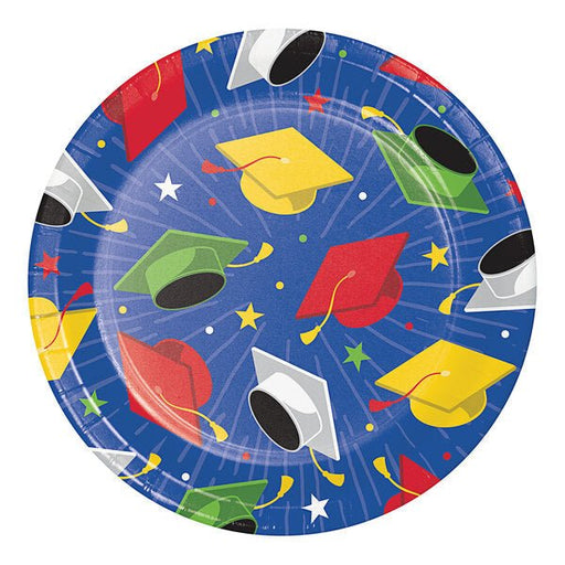 Graduation Hats Off Grad Plates 7" | 8 ct