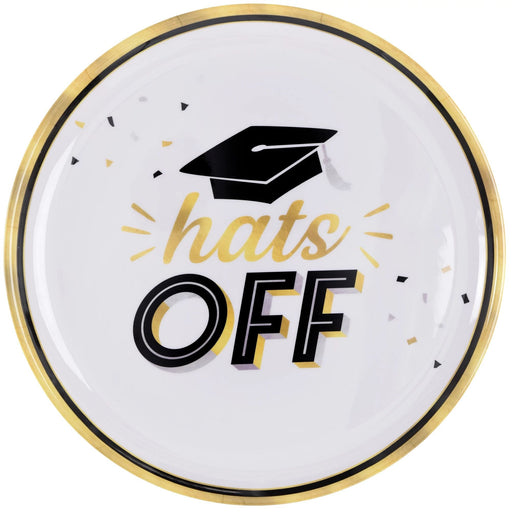 Graduation Hats Off Melamine Platter 13.5" | 1ct