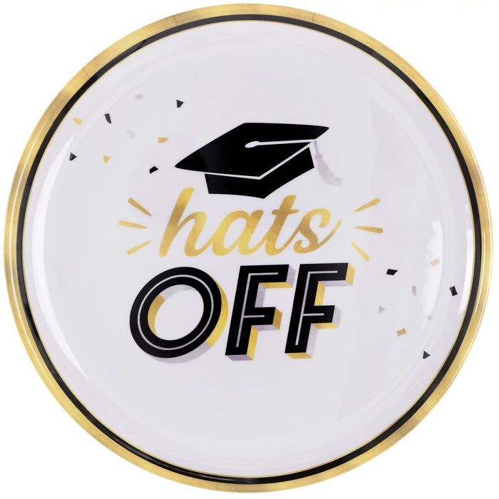 Graduation Hats Off Melamine Platter 13.5" | 1ct