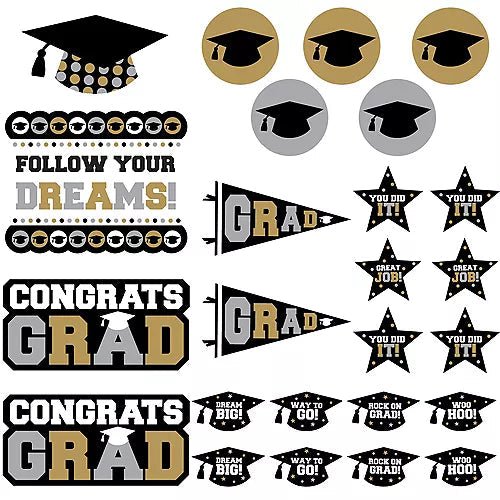 Graduation Mega Value Pack Cutout Decorations 30pcs | 1 ct