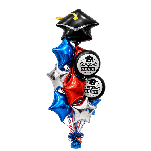 Graduation Ten Mylar Bouquet | 10ct