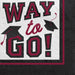 Graduation True To Your School Beverage Napkins Maroon | 40 ct