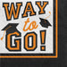Graduation True To Your School Beverage Napkins Orange | 40 ct