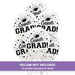 Graduation White Flat Latex Balloons 12" | 15 ct