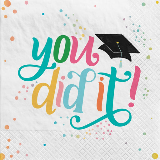Graduation You Did It Beverage Napkins | 40 ct