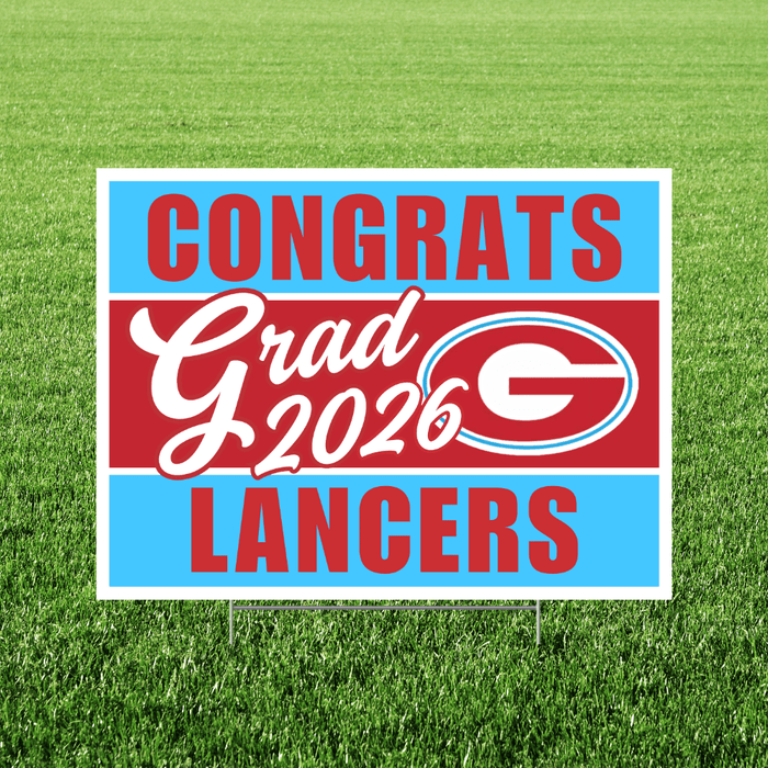 Granger High School Grad Yard Sign 24" x 18" | 1 ct - Zurchers
